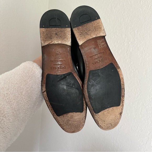 Doucal's Black Smooth Leather Slip On Loafers - Picture 10 of 12